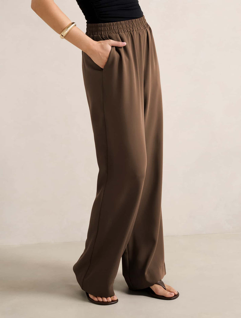 Enya Elastic Wide Leg Pants Forever New
