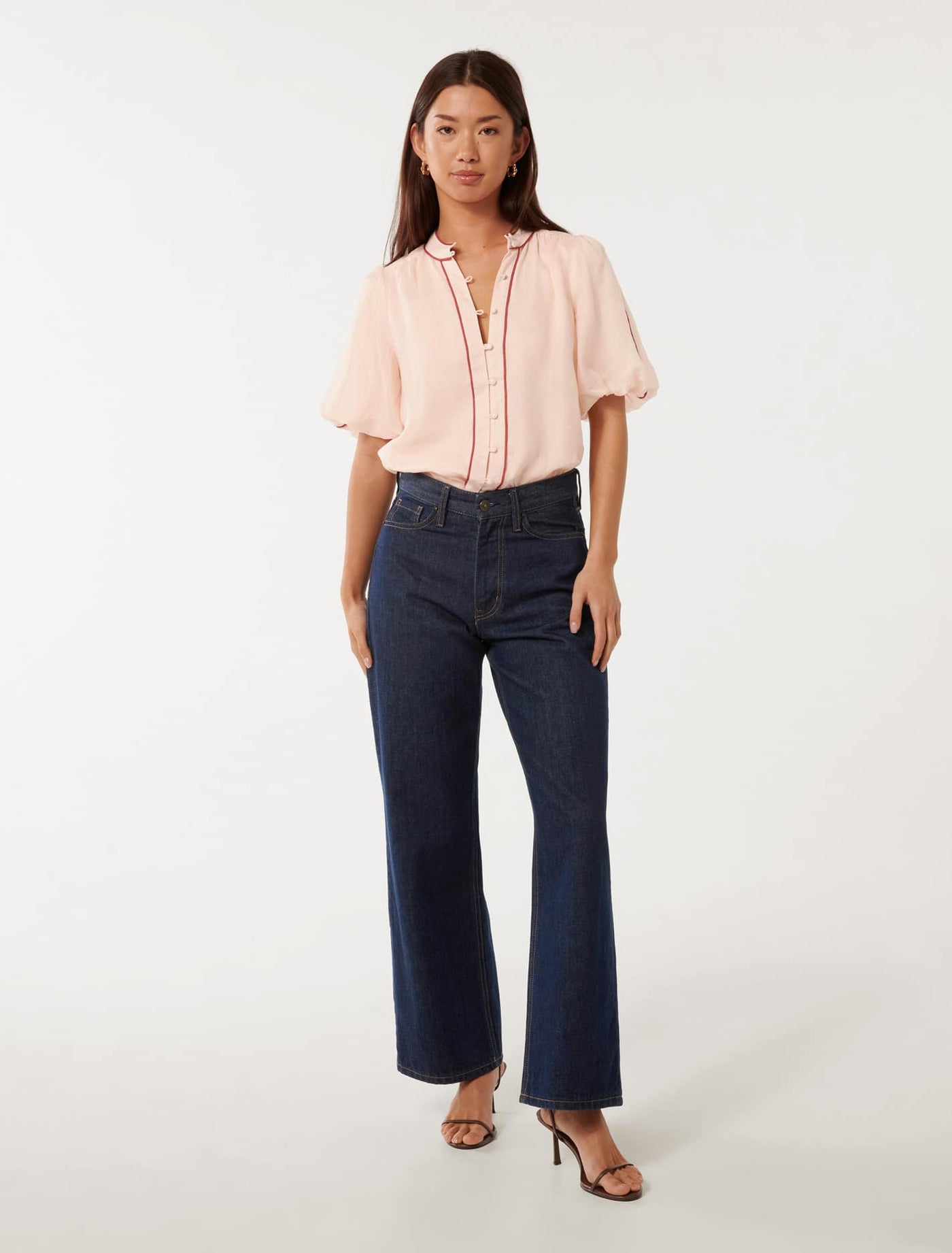 ピーナッツ様専用YOKO CHAN Pearl Flared Blouse