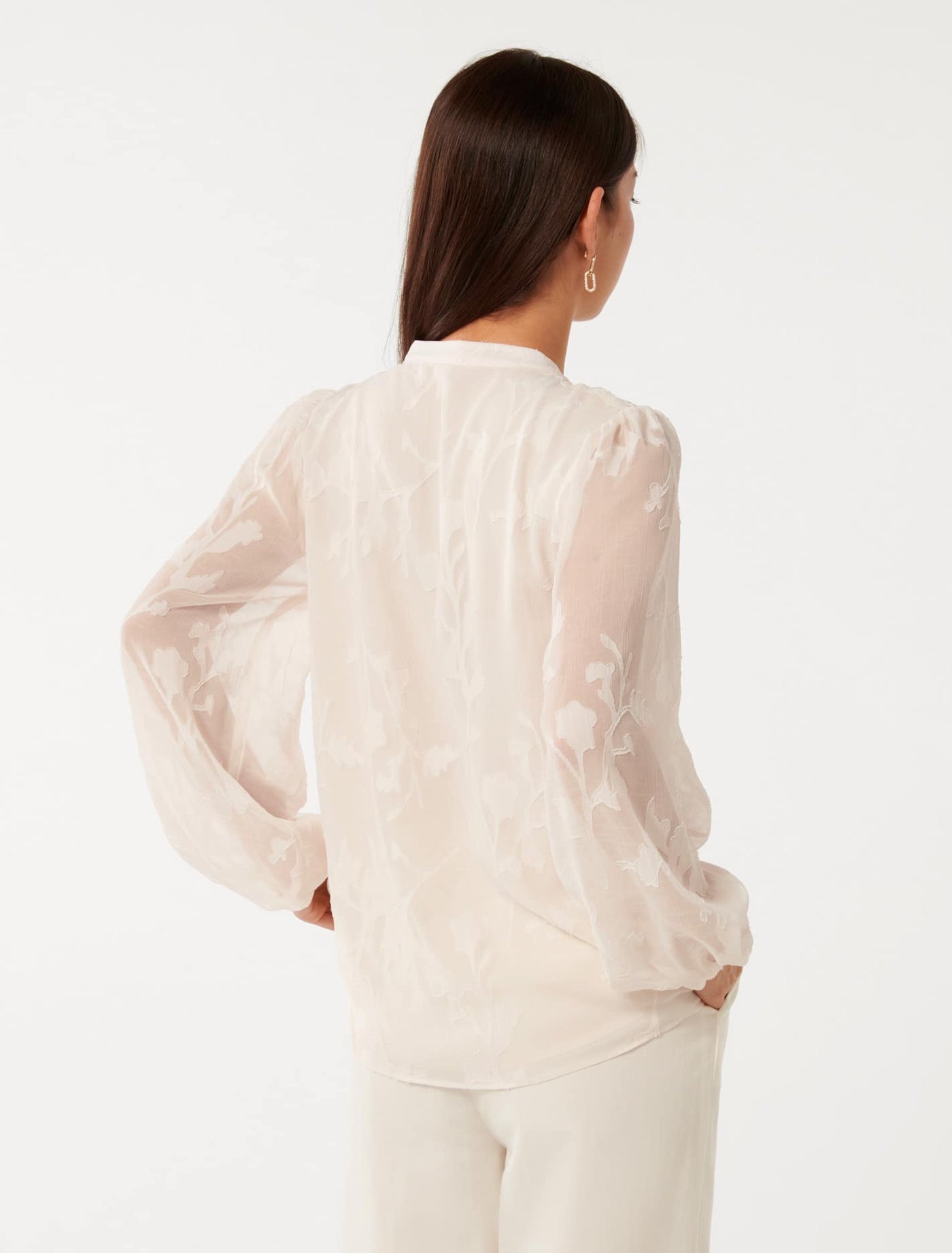 上品なファッション Cameo Blouse Sheer Textured Tulip Rose New Forever | トップス