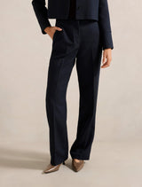 Carson Twill Straight Leg Pants Forever New