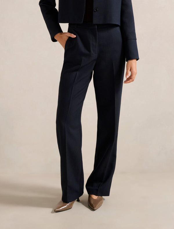 Carson Twill Straight Leg Pants Forever New