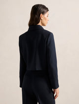 Carson Twill Crop Jacket Forever New