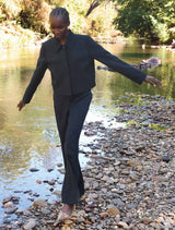 Carson Twill Crop Jacket Forever New