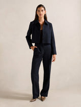 Carson Twill Crop Jacket Forever New