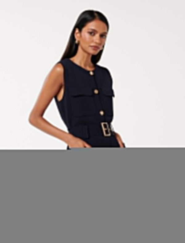 Parker Petite Luxe Utility Mini Dress Forever New