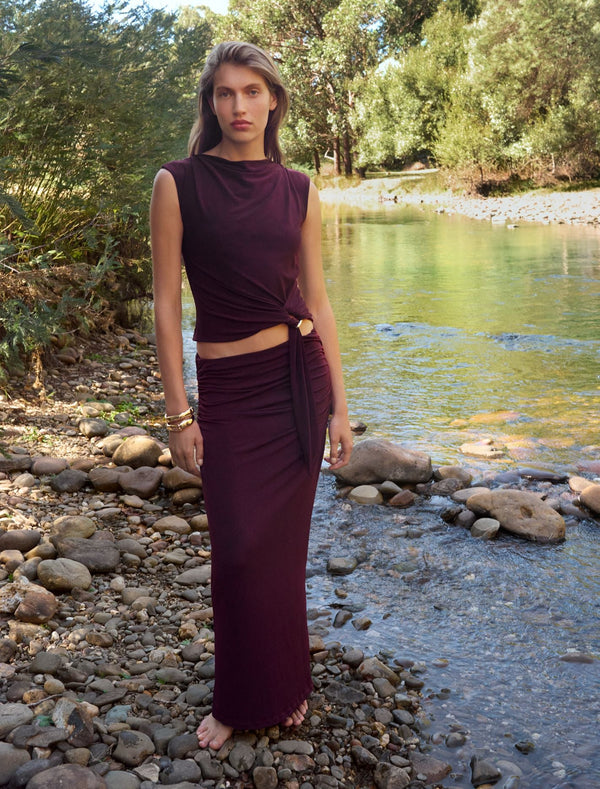 Jazelle Jersey Maxi Skirt Forever New