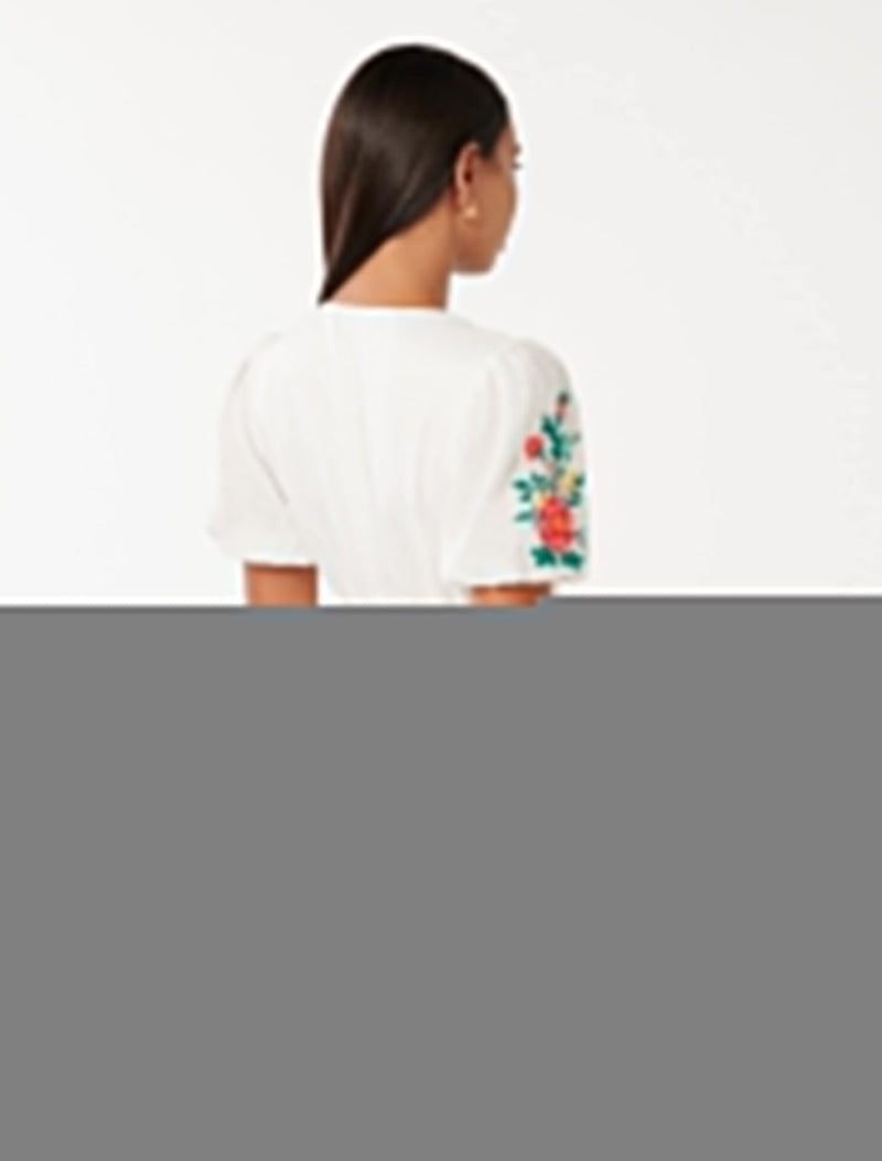 Veanne Embroidered Mini Dress Forever New