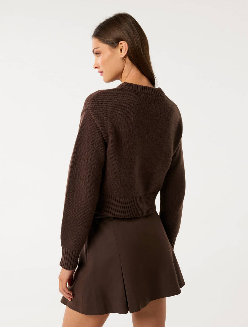 Matilda Knitted Crew Neck Sweater Forever New