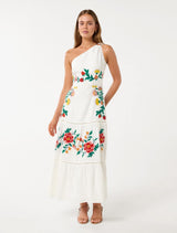 Ollie One Shoulder Maxi Dress Livia Floral Forever New