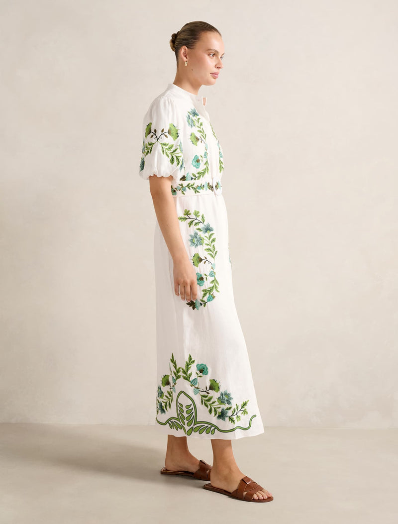 Beth Embroidered Shirt Dress Forever New