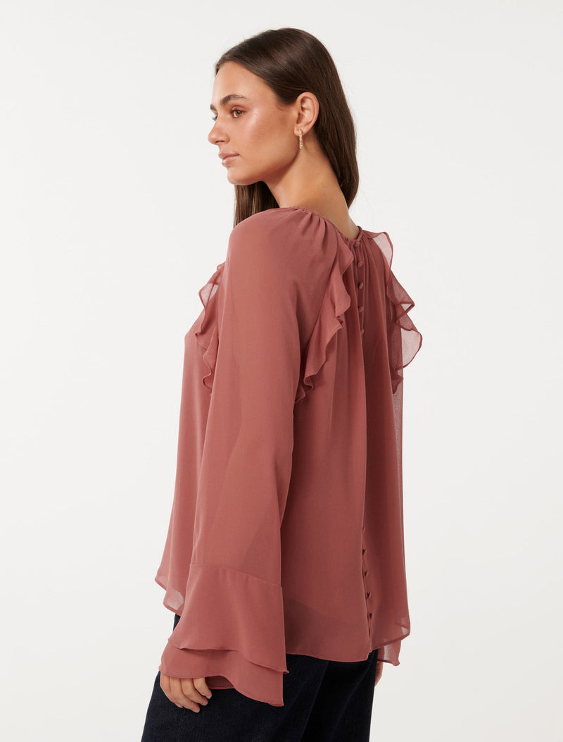 Tori Ruffle Blouse Forever New