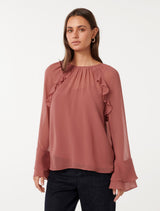 Tori Ruffle Blouse Forever New