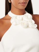Anika Flower Halter Mini Dress Forever New