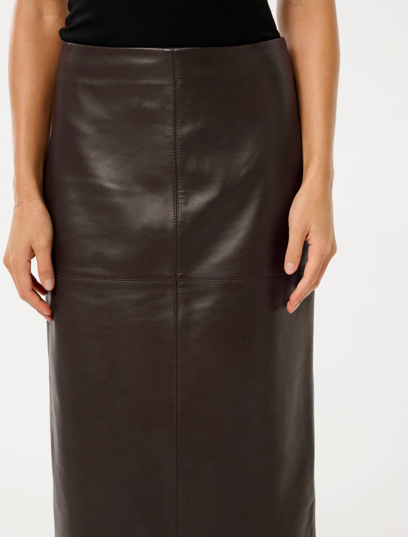 Codie Leather Skirt Forever New