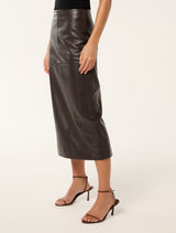 Codie Leather Skirt Forever New