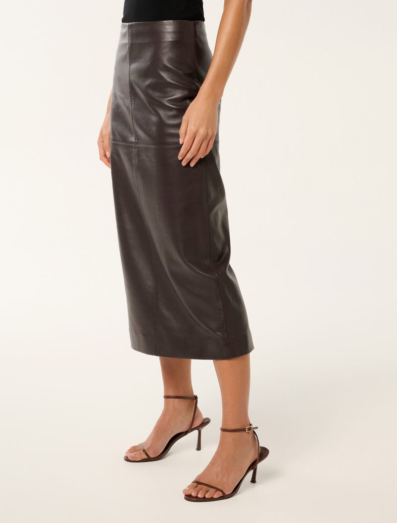 Codie Leather Skirt Forever New