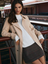 Jade Check Mini Skirt Forever New