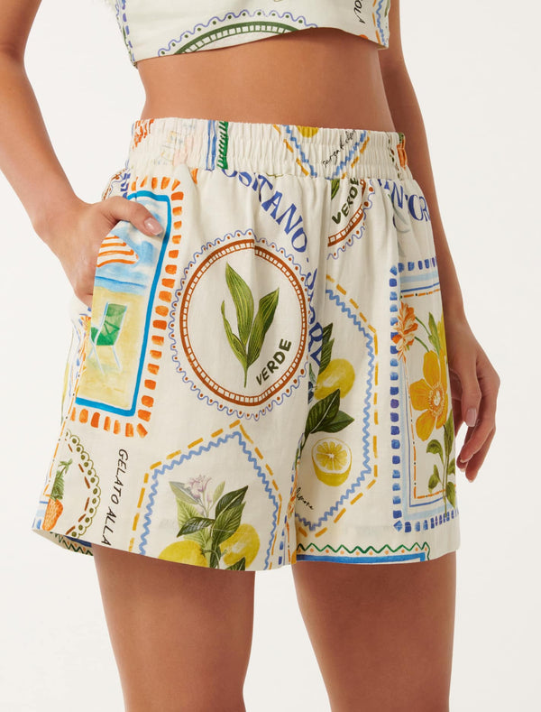 Cyrus Elastic Waist Shorts Forever New