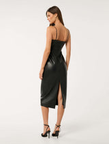 Lani PU Midi Dress Forever New
