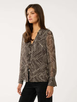 Hope Tie Front Shirt Forever New