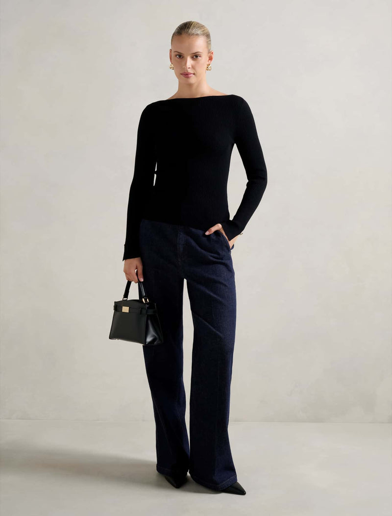 Alaia Knit Rib Top Forever New