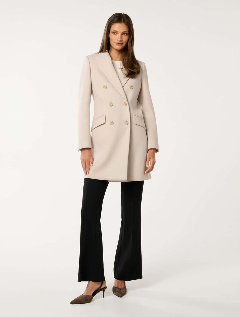 Jessica Double Breasted Coatigan Forever New