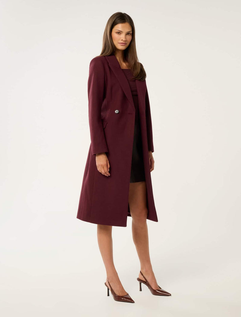 Kai Tailored Single Breasted Coat Forever New