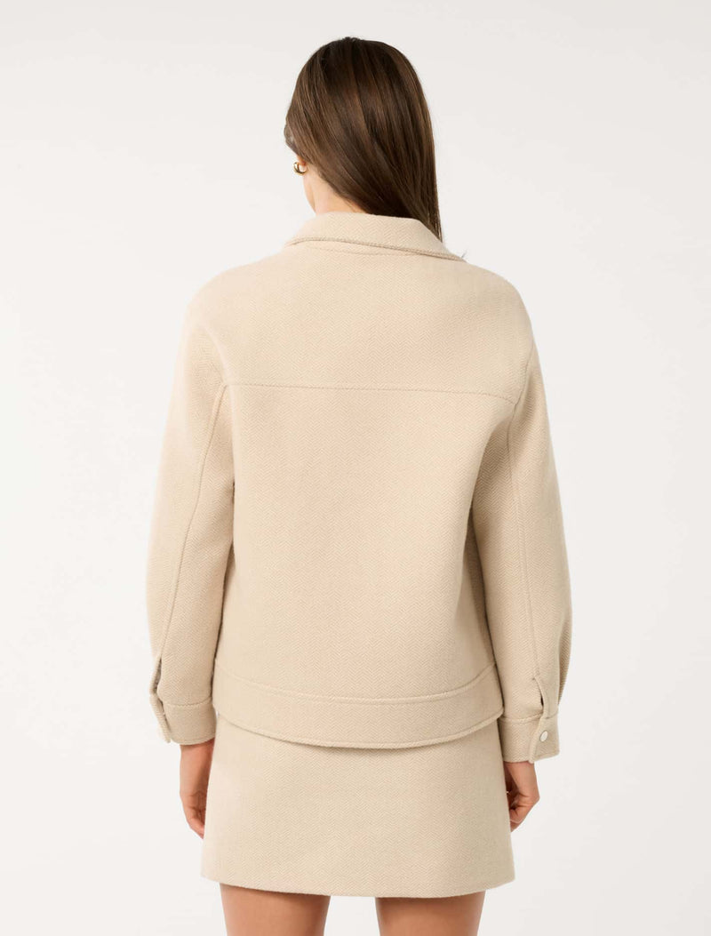 Kennedy Herringbone Jacket Forever New