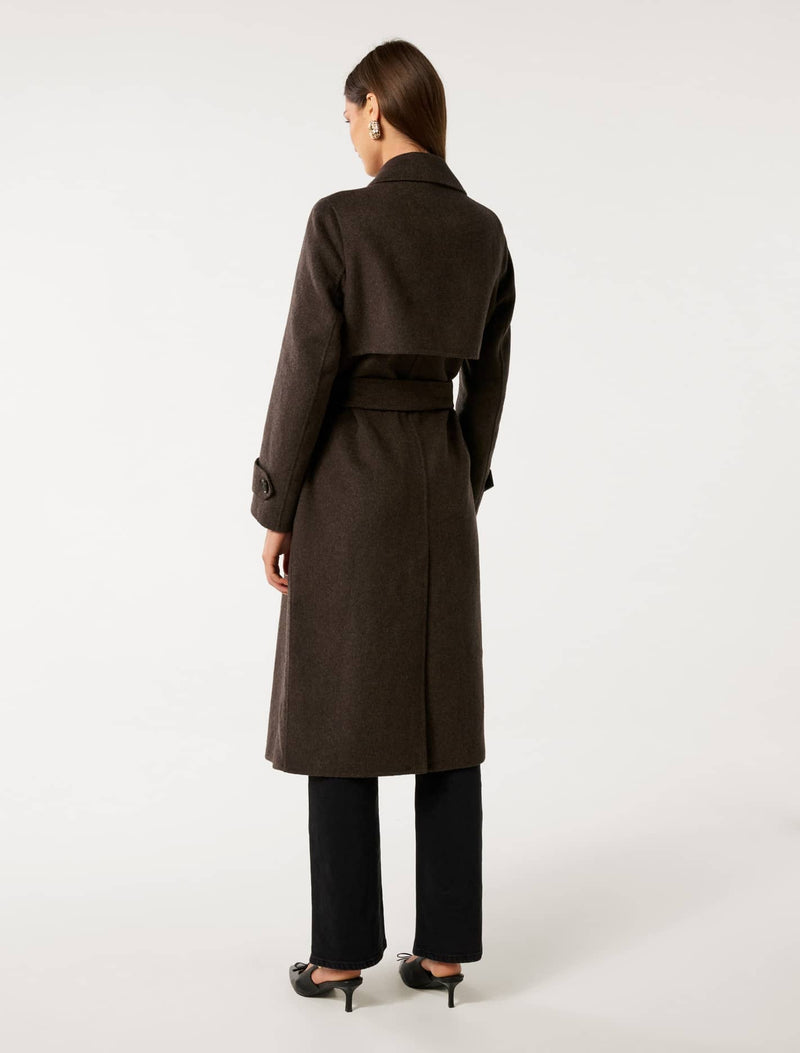 Elise Felled Trench Coat Forever New