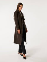 Elise Felled Trench Coat Forever New