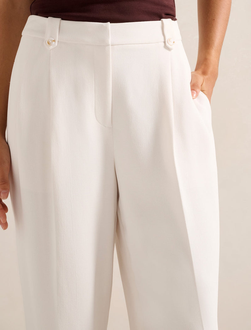 Desiree Button Straight Leg Pants Forever New