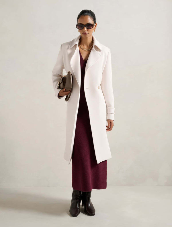 Tayla Petite Trench Coat Stone Forever New