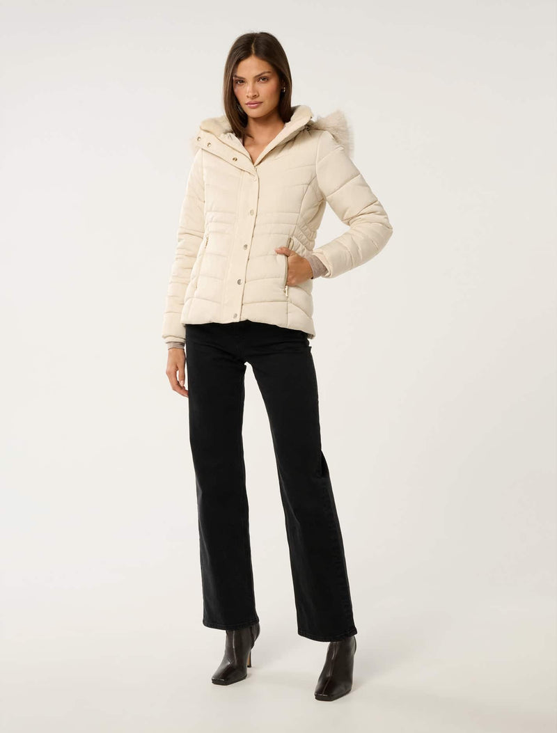 Gina Short Puffa Jacket Forever New