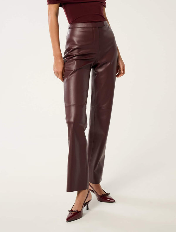 Bailee Vegan Leather Slim Pants Forever New