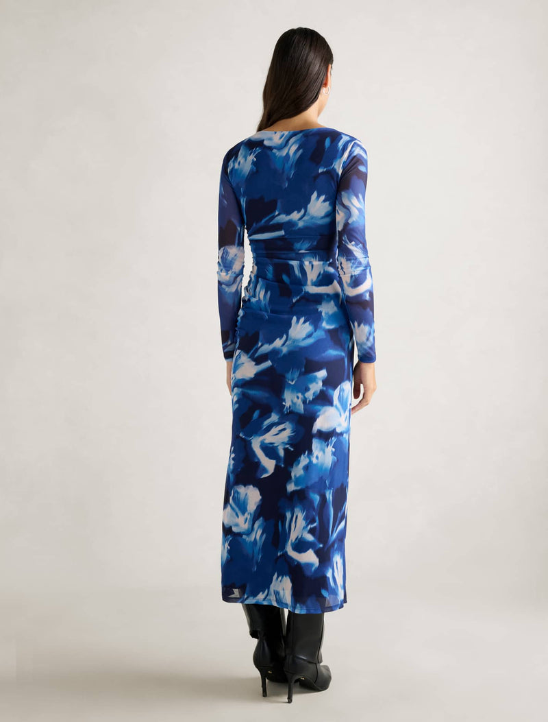 Alannah Mesh Long Sleeve Midi Dress Forever New