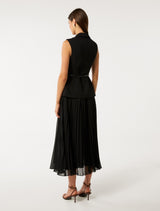Lana Pleated Vest Maxi Dress Forever New
