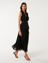 Lana Pleated Vest Maxi Dress Forever New