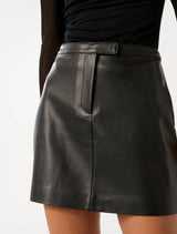 Gemma Vegan Leather Mini Skirt Forever New