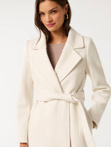 Rocky Fur Collar Wrap Coat Forever New