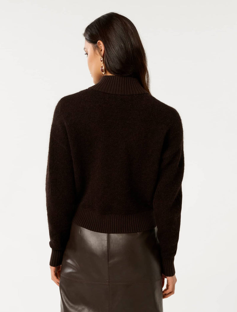 Dakota Yarn Mixed Knit Cardigan Forever New