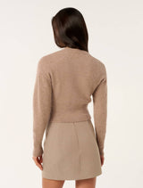 Rae Fluffly Knit Cardigan Forever New