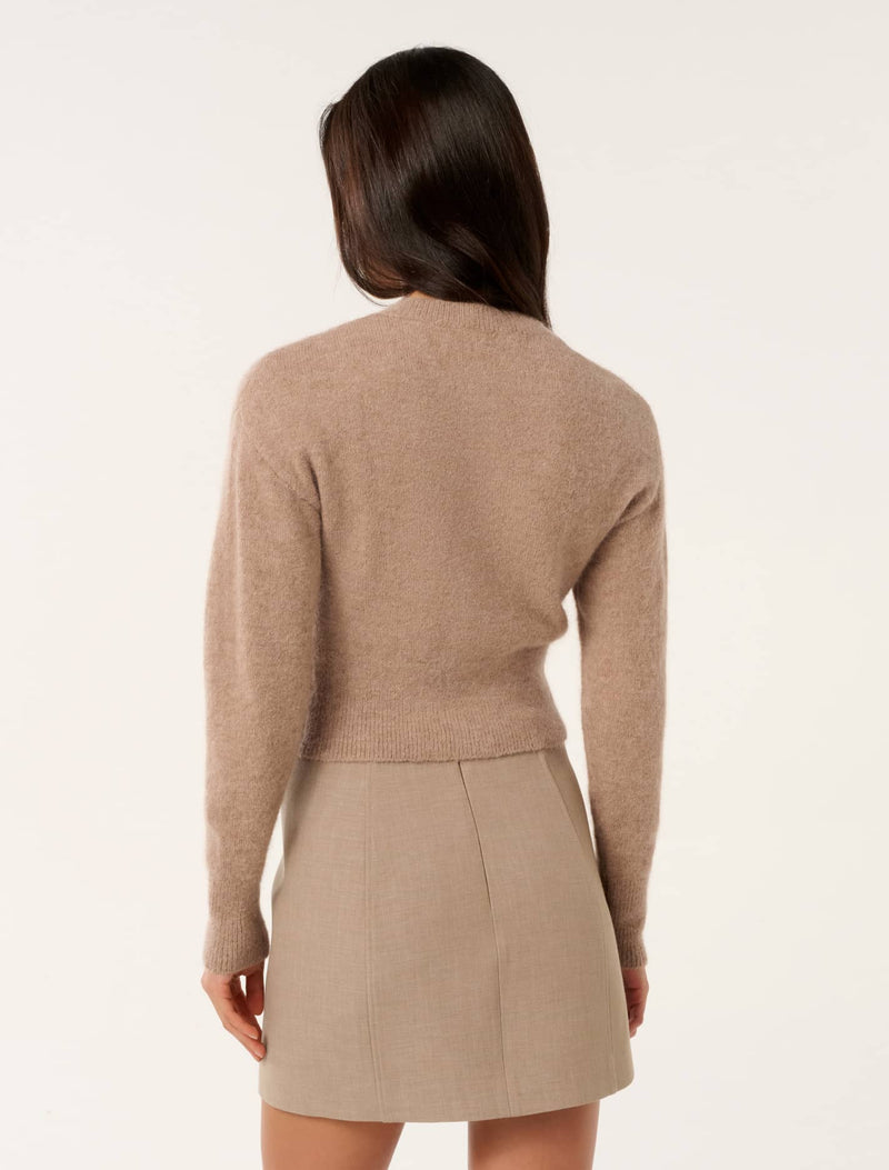 Rae Fluffly Knit Cardigan Forever New