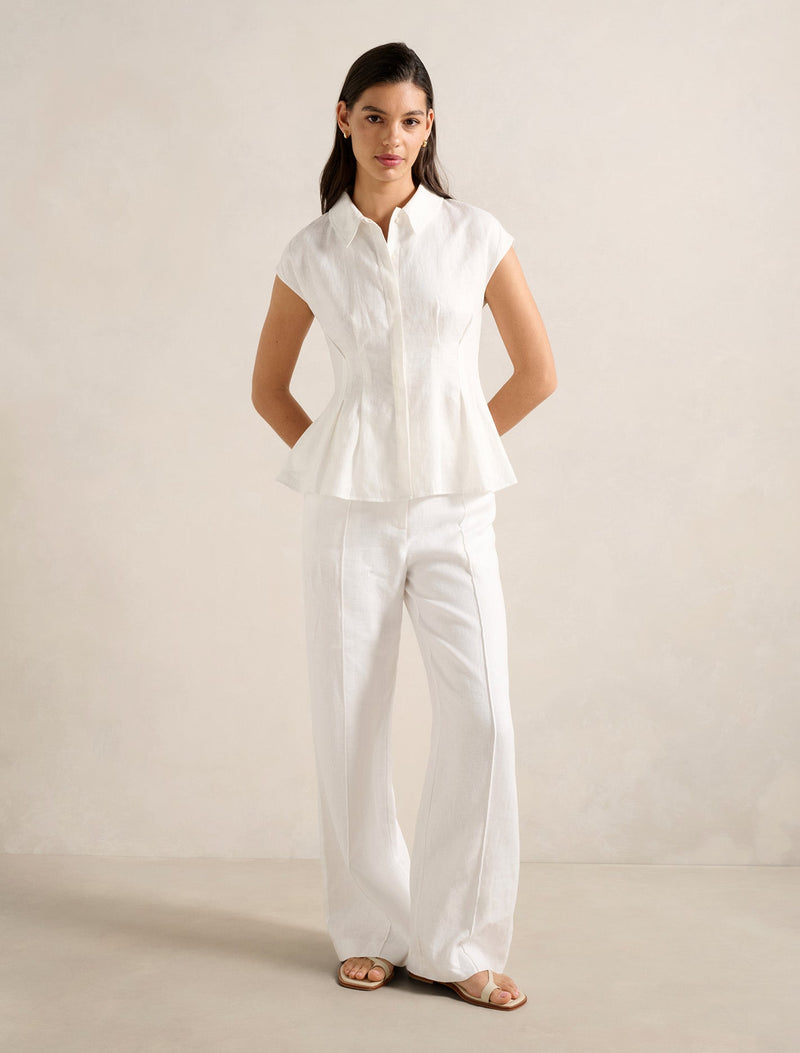 Carina Pleated Shirt Forever New