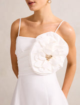 Felicia Structured Flower Midi Dress Forever New