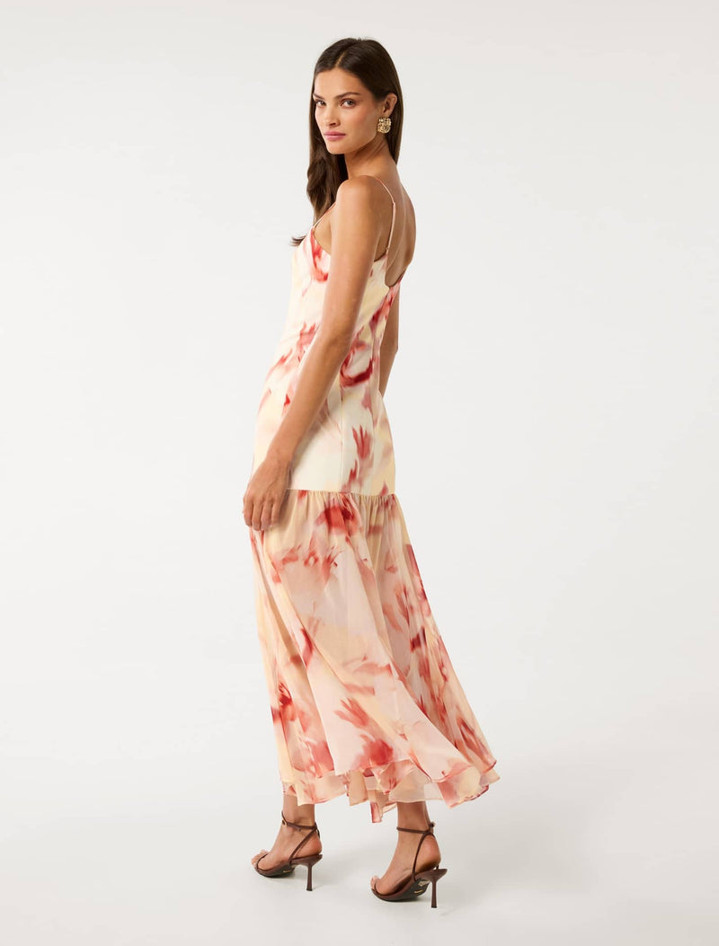 Luca Dropped Waist Maxi Dress Forever New
