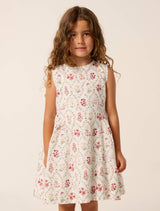 Estelle Girls Lace Trim Dress Garden Trellis Forever New