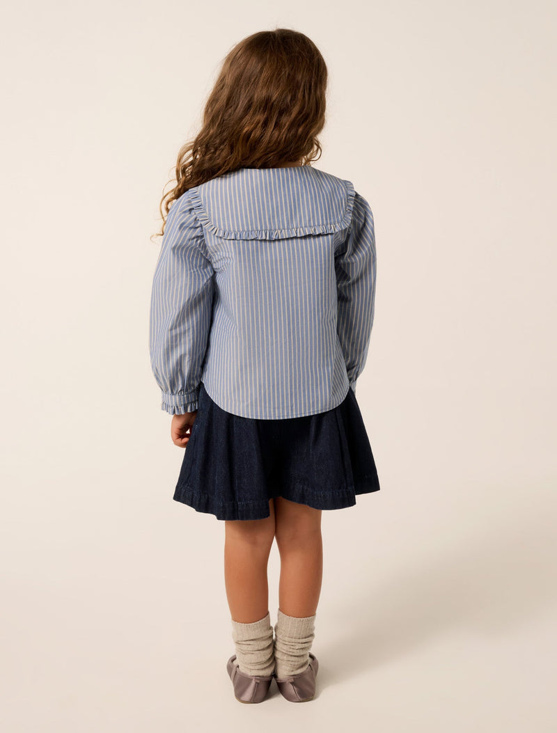 Logan Girls Collar Woven Top Forever New