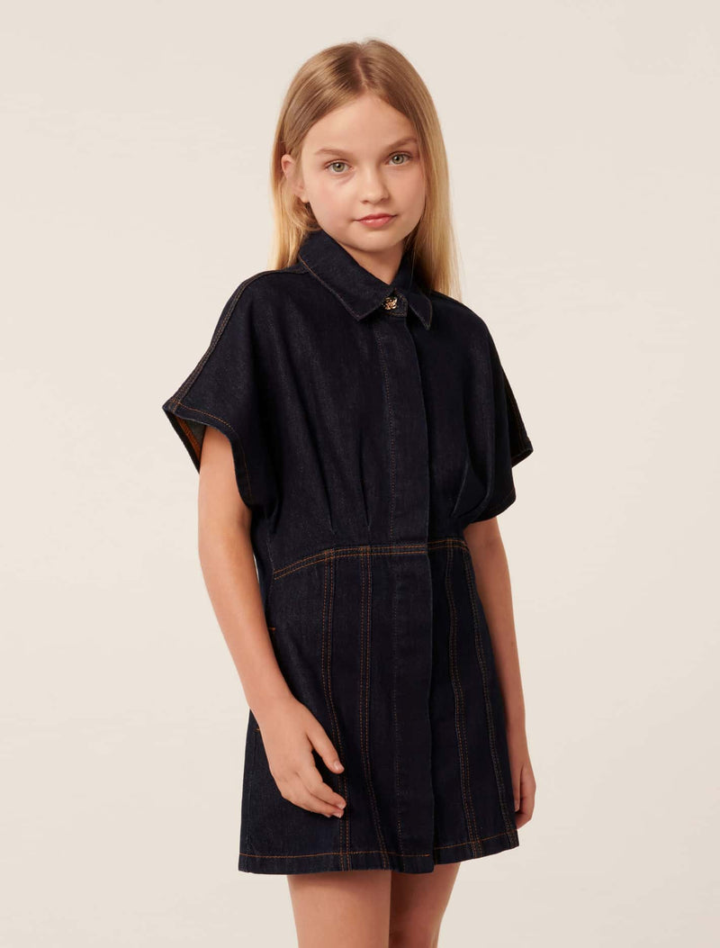 forever new denim dress Lady Black Tie - Forever Mine Light Weight Denim Midi Dress