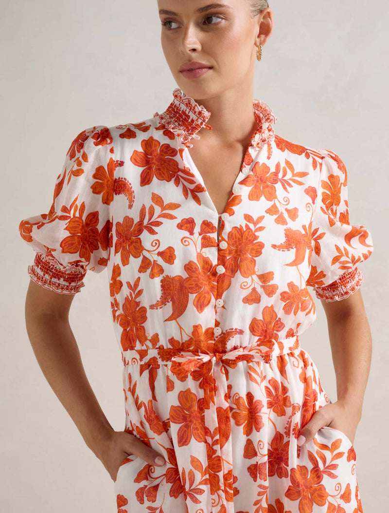 Julianne Short Sleeve Midi Dress Forever New