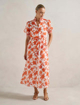 Julianne Short Sleeve Midi Dress